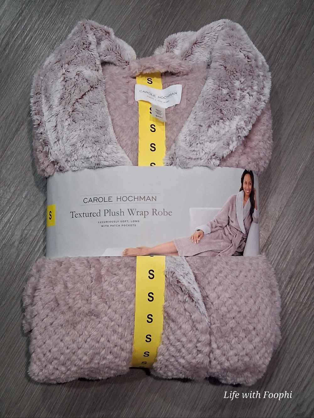 Midnight by Carole Hochman Textured Pink (Small) & Wrap Robe